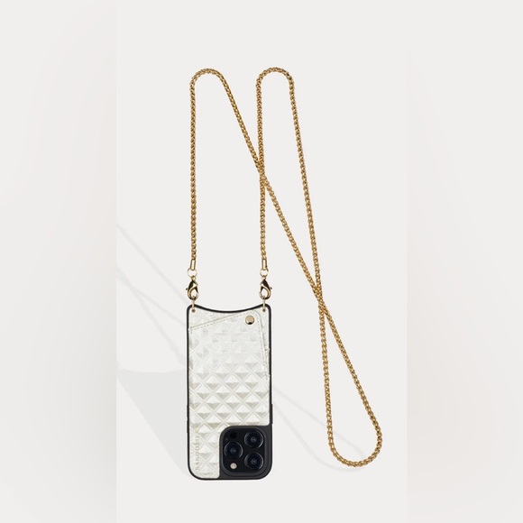 Bandolier SHEILA
Crossbody Phone Case in Creme/Gold IPhone 12ProMax - Picture 2 of 5